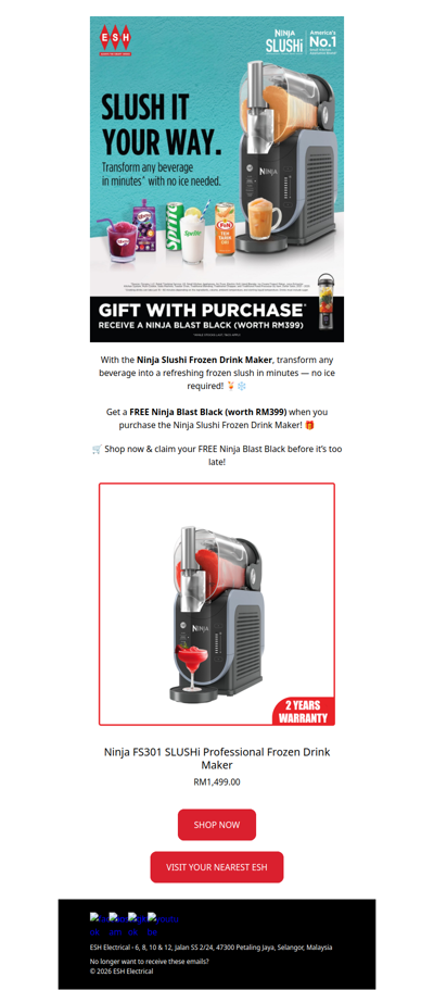 𝐂𝐥𝐚𝐢𝐦 𝐚 𝐅𝐑𝐄𝐄 𝐍𝐢𝐧𝐣𝐚 𝐁𝐥𝐚𝐬𝐭 𝐁𝐥𝐚𝐜𝐤 (𝐰𝐨𝐫𝐭𝐡 𝐑𝐌𝟑𝟗𝟗) 𝐰𝐢𝐭𝐡 𝐲𝐨𝐮𝐫 𝐩𝐮𝐫𝐜𝐡𝐚𝐬𝐞 𝐨𝐟 𝐭𝐡𝐞 𝐍𝐢𝐧𝐣𝐚 𝐒𝐥𝐮𝐬𝐡𝐢 𝐅𝐫𝐨𝐳𝐞𝐧 𝐃𝐫𝐢𝐧𝐤 𝐌𝐚𝐤𝐞𝐫! 🍹