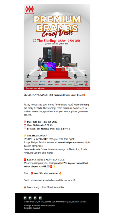 🔥 𝐏𝐫𝐞𝐦𝐢𝐮𝐦 𝐁𝐫𝐚𝐧𝐝𝐬, 𝐂𝐫𝐚𝐳𝐲 𝐃𝐞𝐚𝐥𝐬 - Dyson up to 70% OFF, Exclusive Open Box Deals, Premium Brands Galore, CNY Angpow up to RM688 & FreeGift with Purchase!