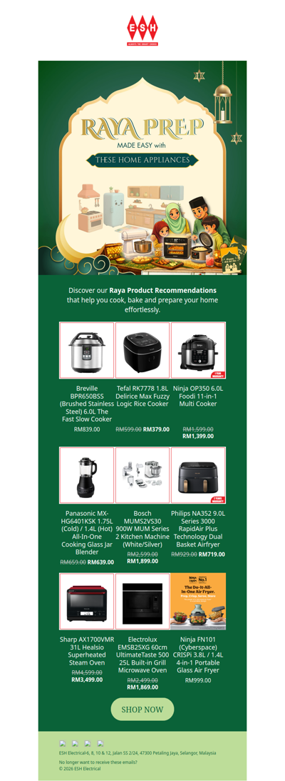 Cook, Chill & Celebrate✨🌙Raya Made Effortless!💚