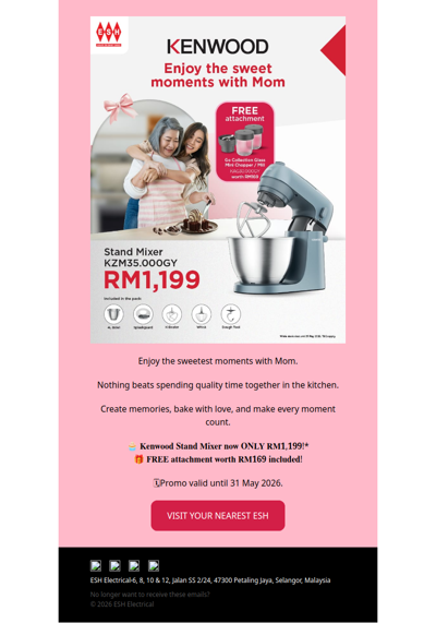 Sweet Deals for Mom ❣️ FREE Gift Worth RM169 💖🎁