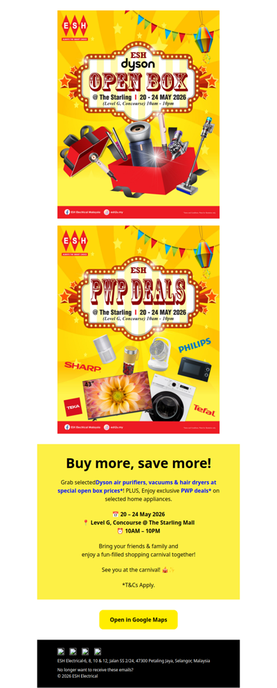 Dyson Open Box Specials + Exclusive PWP Deals ‼️ 5 Days Only at The Starling Mall‼️😱