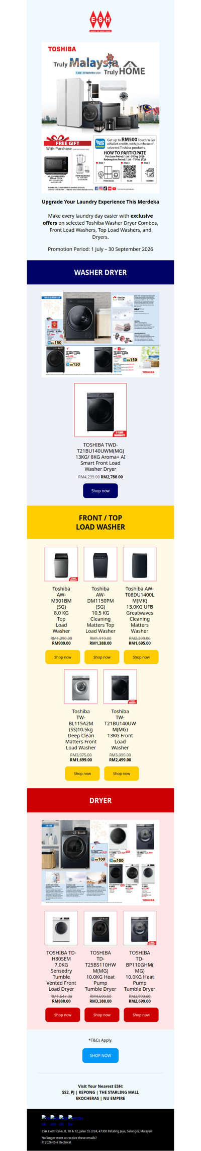 Upgrade Your Laundry Experience with Exclusive Deals + TNG eWallet Credits‼️💰👕