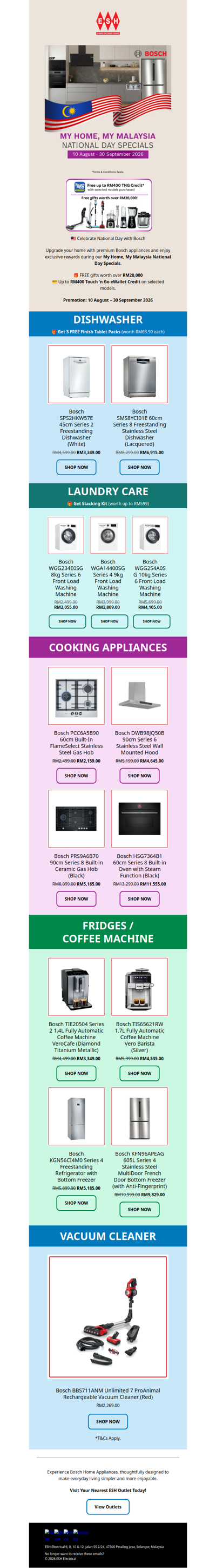 🇲🇾 Bosch National Day Specials | FREE Gifts Worth Over RM20,000‼️🎁