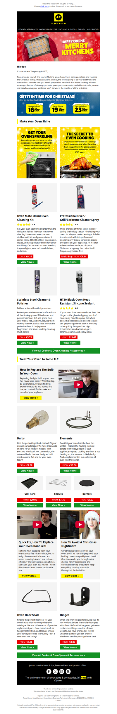 ‘Tis the Season – to Fix Up Your Oven!