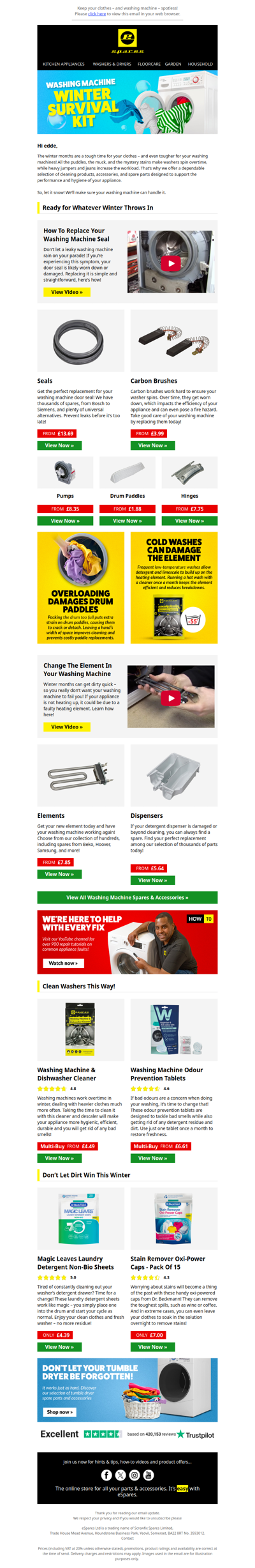 Winter-Ready Washing Machine Essentials ❄️