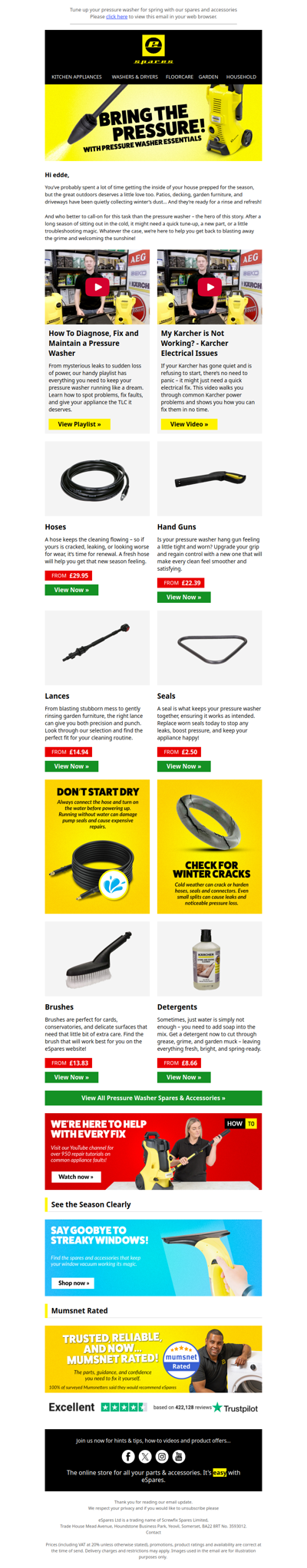 Finally! It’s Pressure Washer Weather ☀️