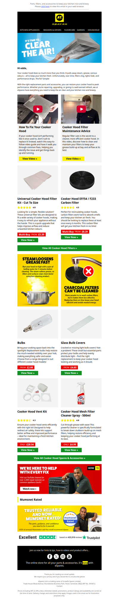 Time to Clear the Air – Refresh Your Cooker Hood 🍃