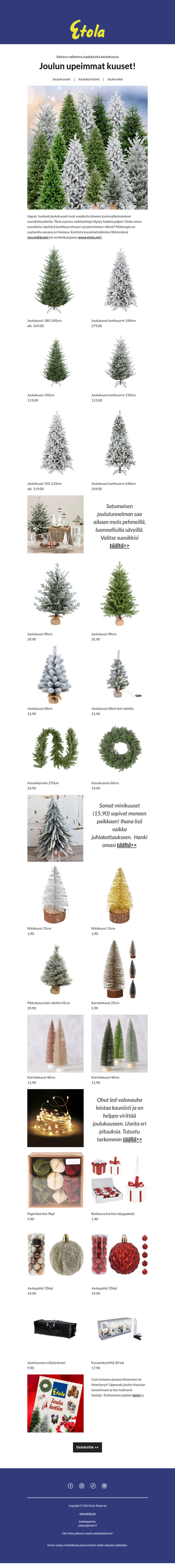 Esittelyssä joulun upeimmat kuuset!🎄