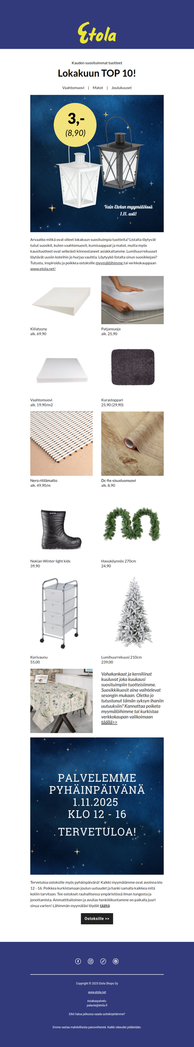 Lokakuun TOP 10.✨ Löydä suosikkisi!🤩