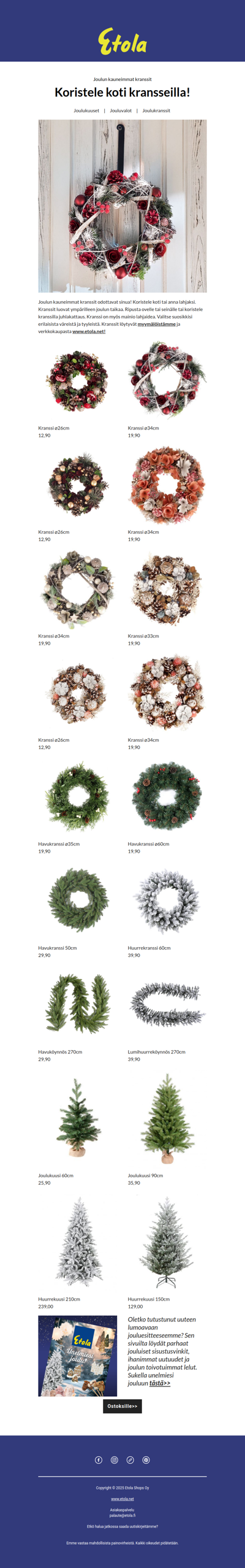 Koristele koti kransseilla!😍