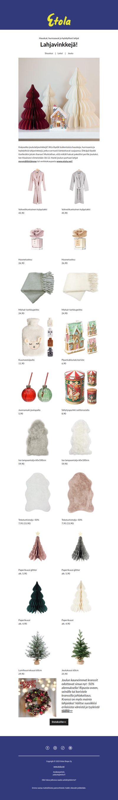 Kurkista ihanat lahjavinkit!😍