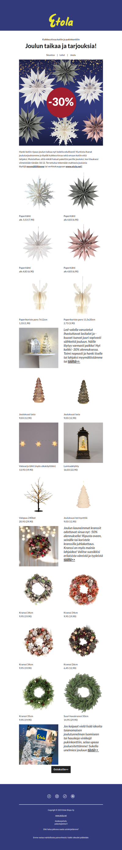 Älä ohita näitä joulutarjouksia!🎅