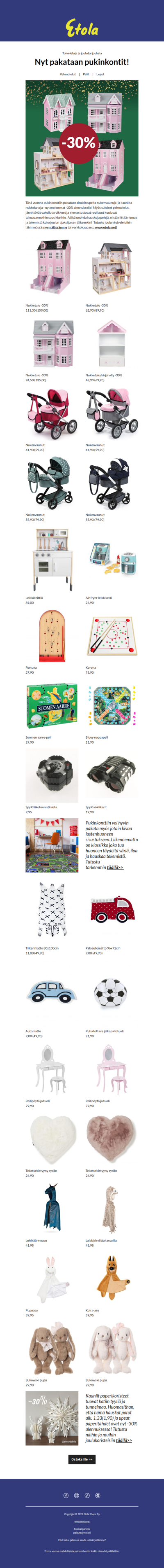 Parhaat ideat pukinkonttiin!🎅