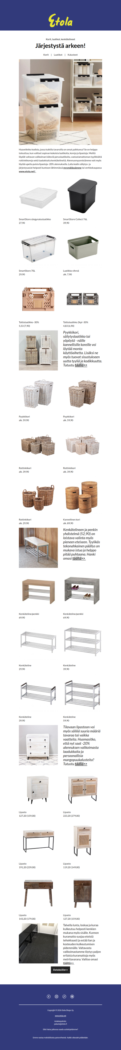 Näin saat järjestystä arkeen!🤩