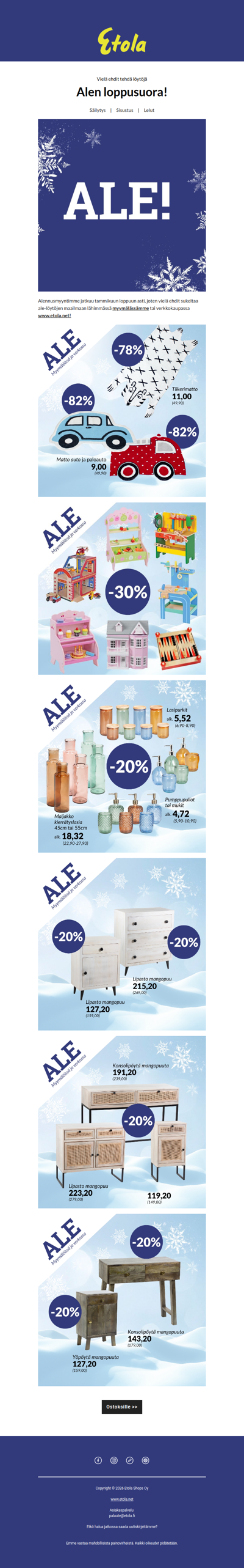 Vielä ehdit napata nämä ALE-löydöt!🤩