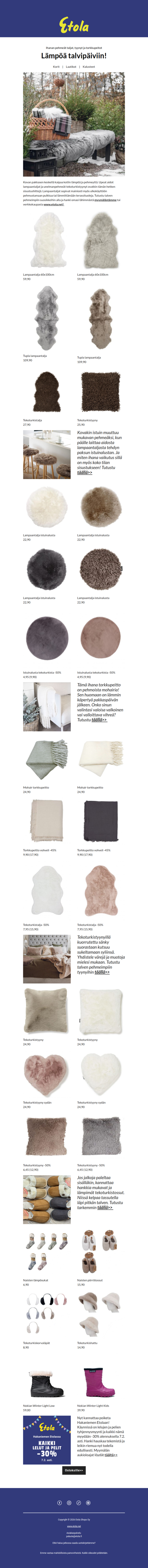 Lämpöä talvipäiviin!🥰