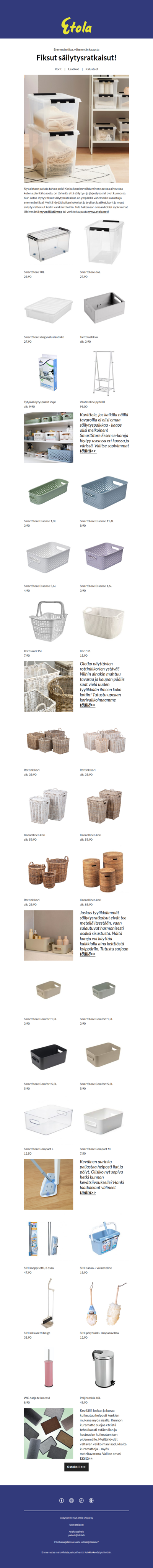 Fiksut säilytysratkaisut - enemmän tilaa, vähemmän kaaosta!✨