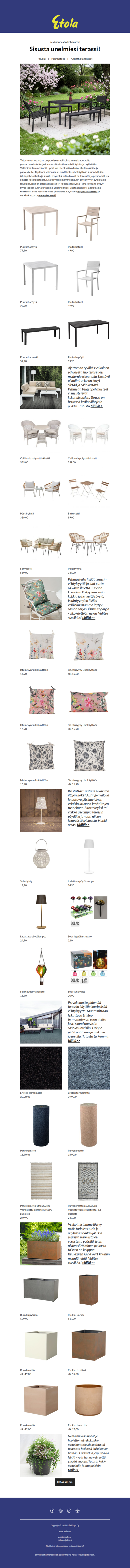 Sisusta unelmiesi ulkotila!🌿