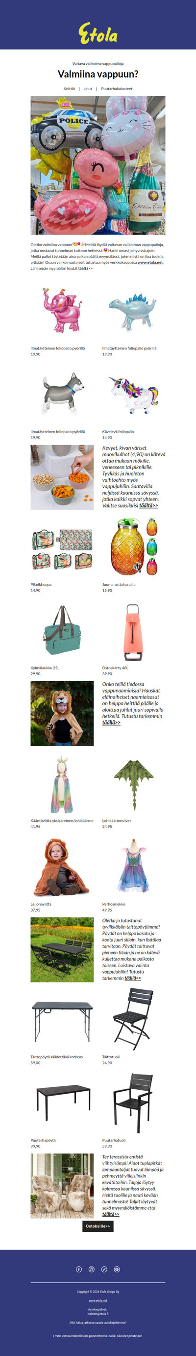 Valmistaudu vappuun!🎈