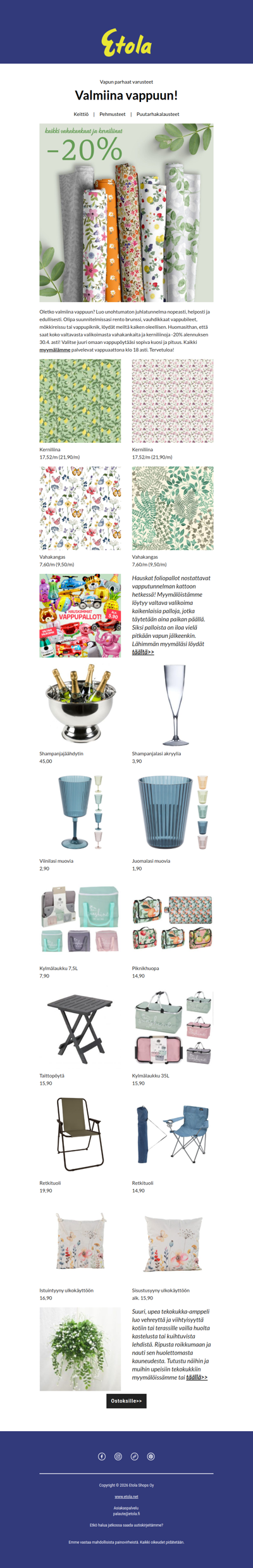 Kurkista vappusuosikit!🥳