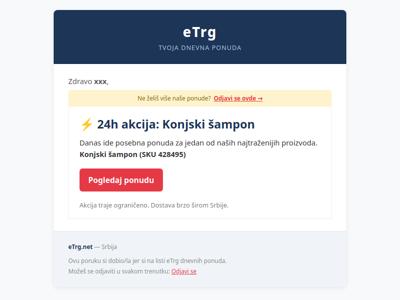 ⚡ 24h akcija: Konjski šampon — popust samo danas