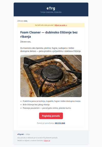 🧽 Foam Cleaner — uklonite tvrdokornu masnoću bez ribanja