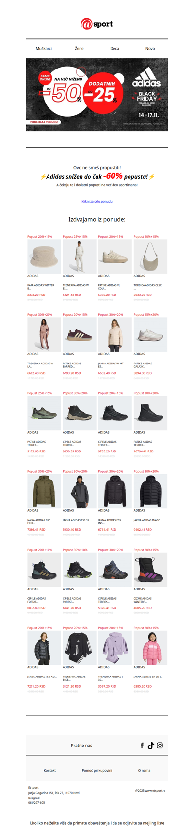 BLACK FRIDAY sniženja počinju ranije!