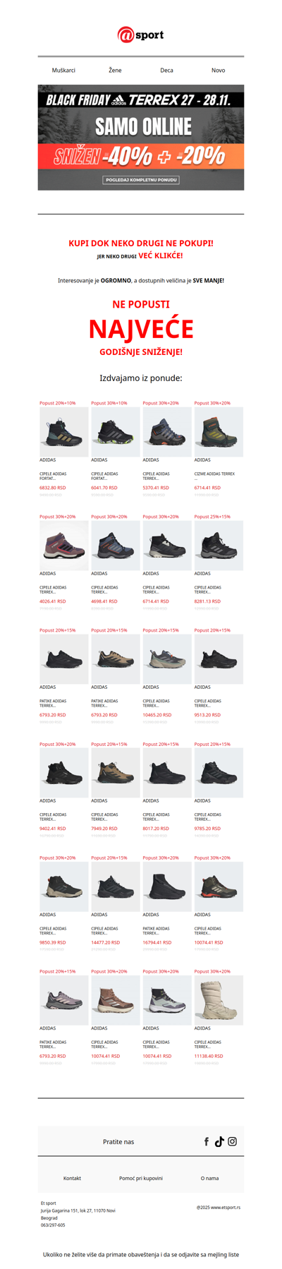 BUDITE BRZIII! 27 - 28.11. SVE je SNIŽENO! - Black Friday ⏱️