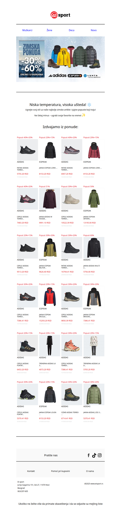 Hladno vreme?❄️ Uštede nikad toplije!