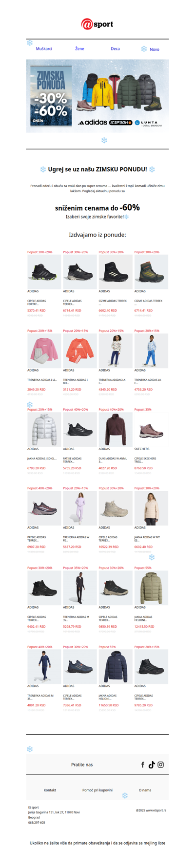 Zimski favoriti po sniženim cenama ❄️