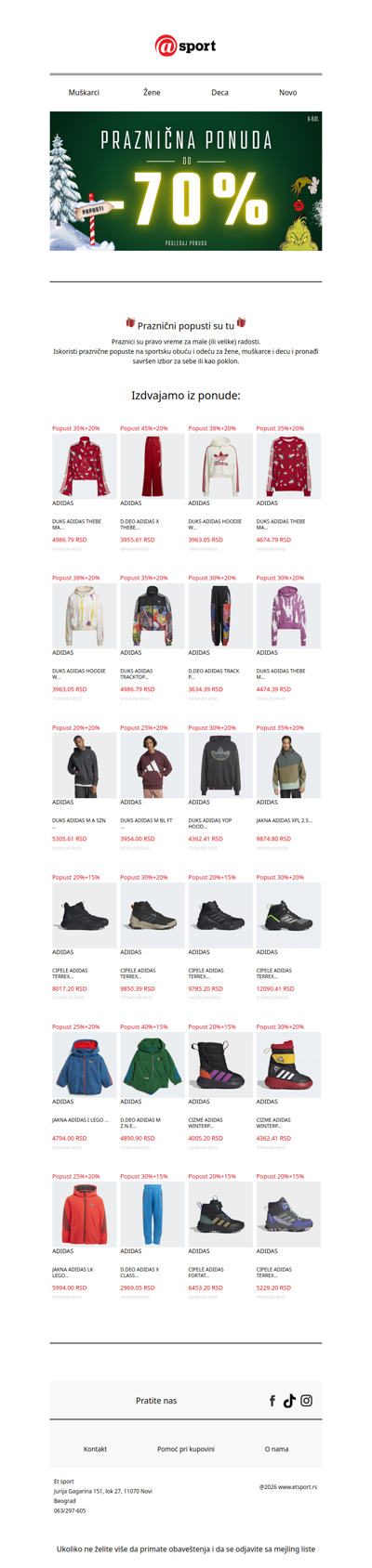 Praznici uz velike popuste!✨