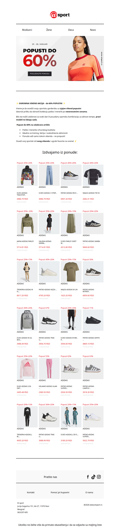 Klikni sada – vikend popusti su tu ⚡