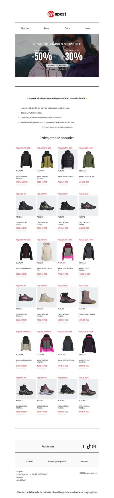 ⚡️ Iskoristi aktuelnu ponudu — do 50% + dodatnih  do 30%⚡️