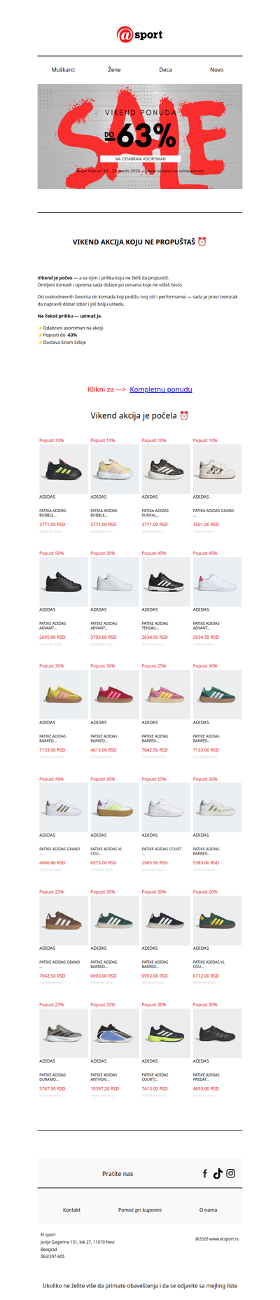 Vikend akcija je počela⏰