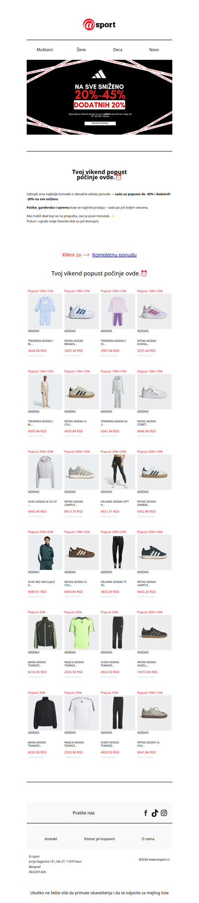 Vikend akcija je počela⏰