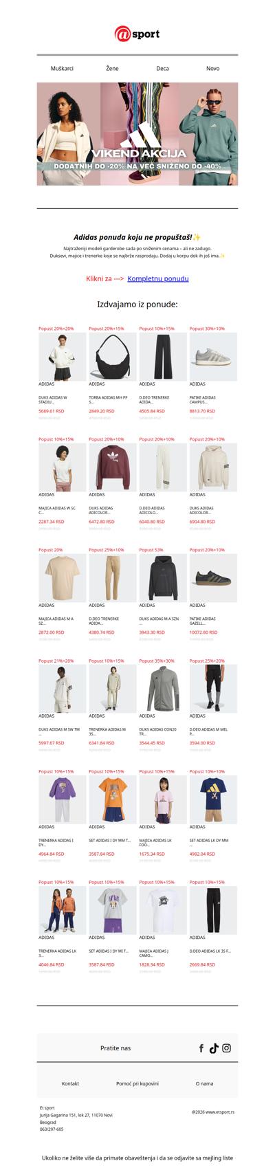 Najtraženija garderoba na sniženju – dok traje!⚡