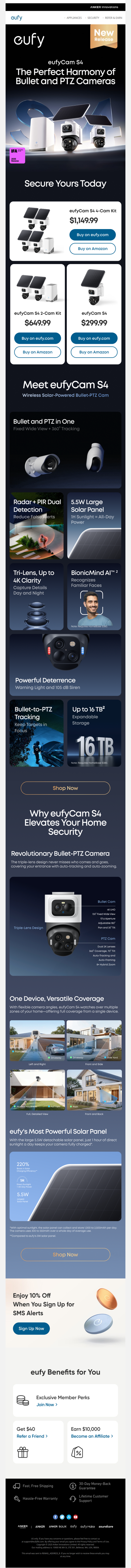 🚀 Meet eufyCam S4: One Camera. Every Angle.