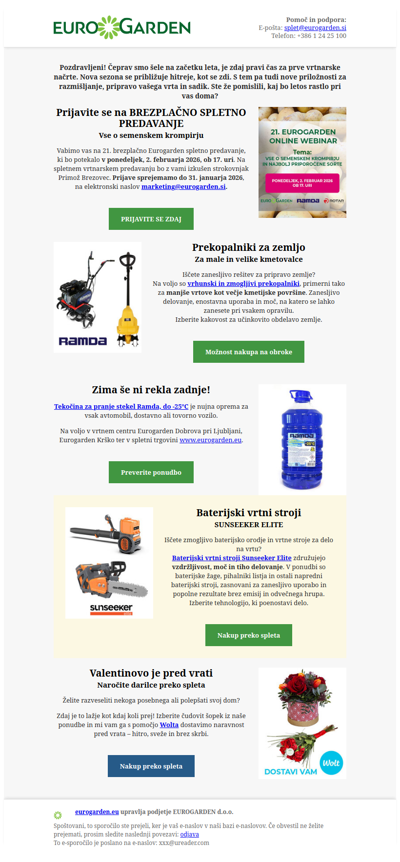 Semenski krompir in vse za vrtnarje - že na zalogi