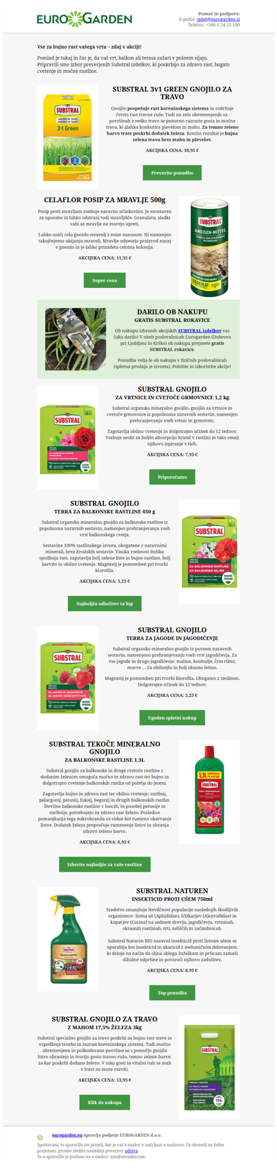 Močne rastline, bogat pridelek – preverite Substral ponudbo!