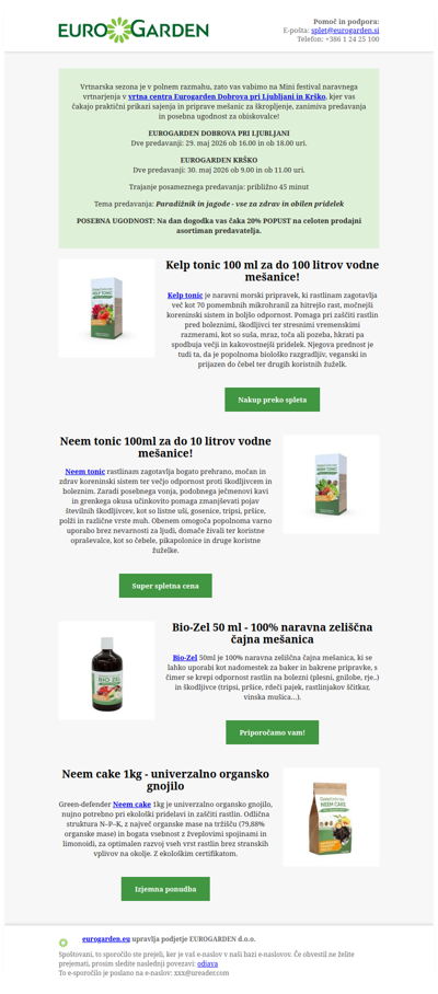 FESTIVAL MINI VRTNARJENJA v Eurogardnu: predavanja, nasveti in 20 % popust!