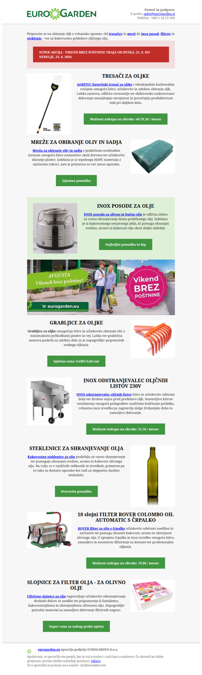Čas obiranja oljk se približuje. Ste pripravljeni?