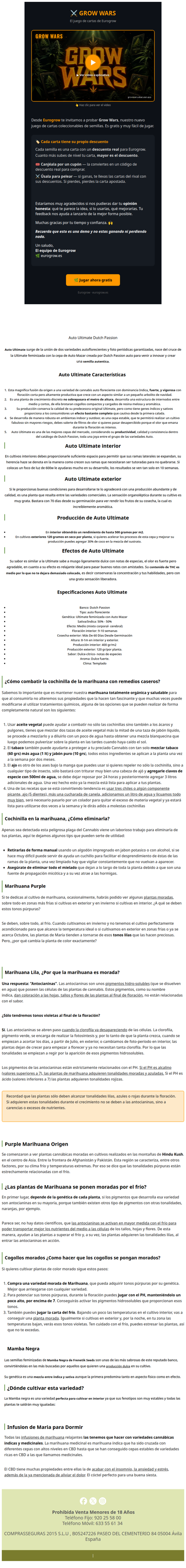 📣 **GrowWars nuevo juego de cartas con descuentos- Pruebalo - Eurogrow.es