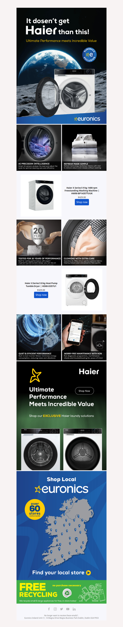 It doesn't get Haier than this!