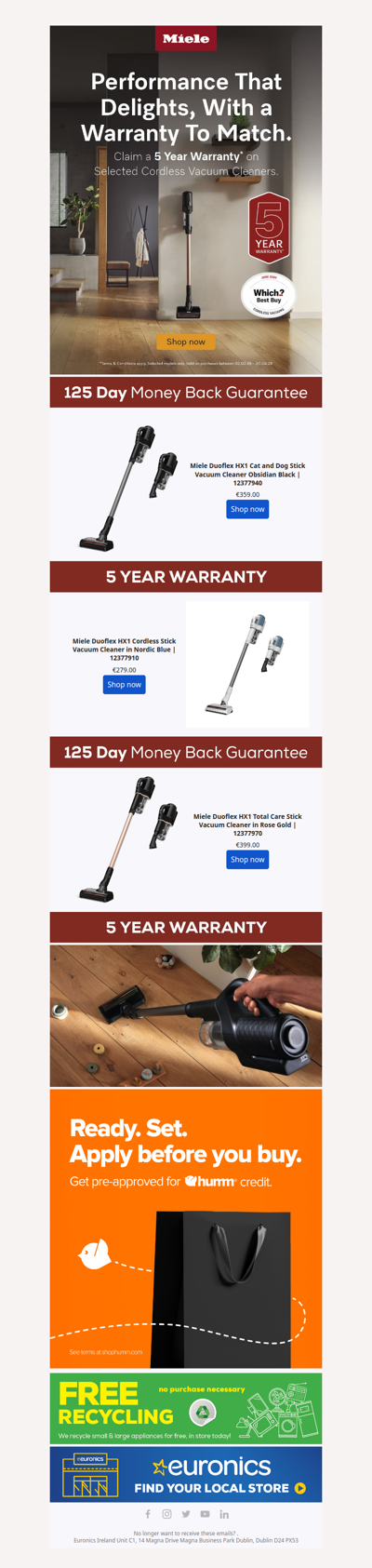 Experience Miele's Unmatched Quality