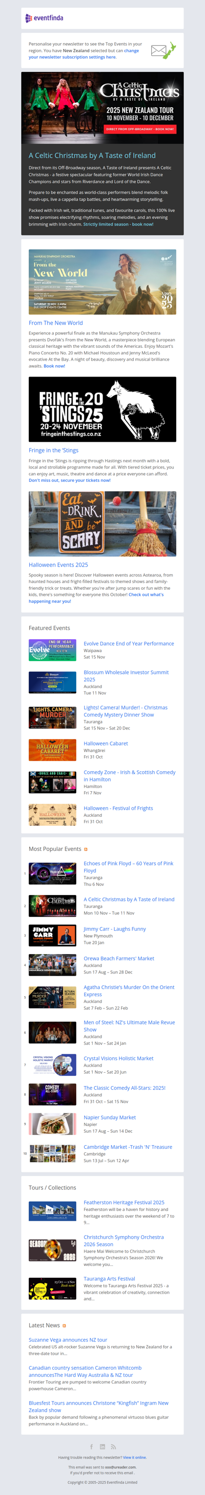 Direct from Off-Broadway - A Celtic Christmas comes to New Zealand!