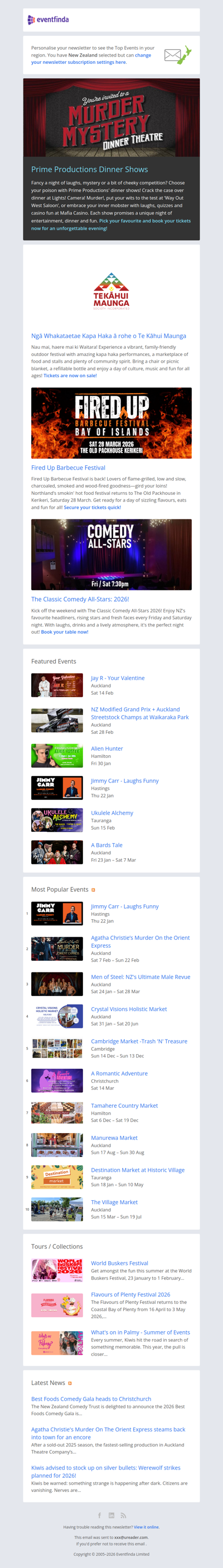 Lights, laughter and a little mischief – book your Prime Productions dinner show!