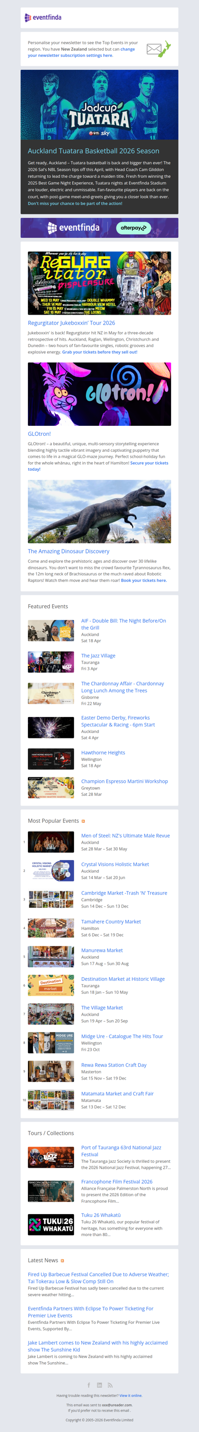 Meet the stars, feel the action – Tuatara tip‑off this April!