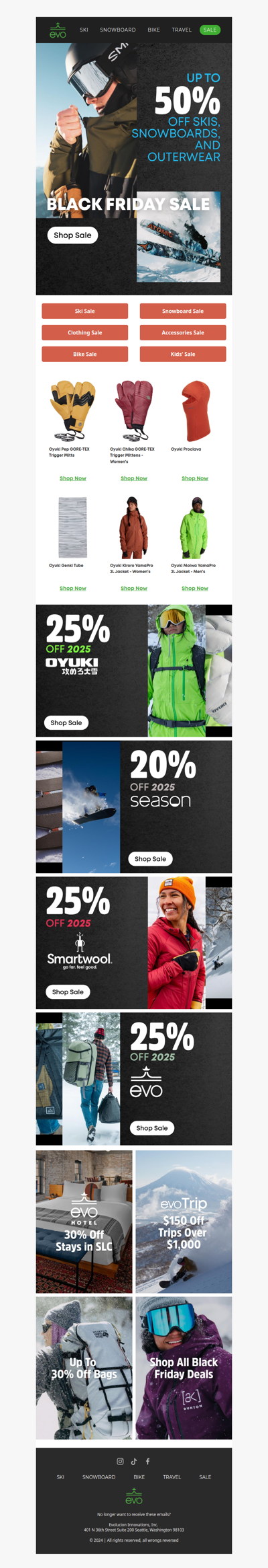 Black Friday: Up to 50% Off Skis, Snowboards & More