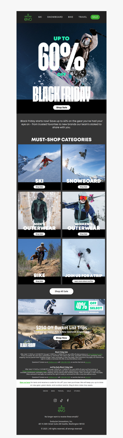 Black Friday Starts NOW: Up to 60% Off Gear & Apparel 🤩