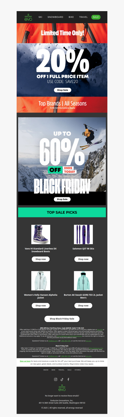 Black Friday Just Got Better - 20% Off One Full Price Item